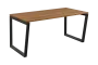 SEK-V - 16 stůl kancelářský, kovová podnož černá, deska 25 mm, široký 1600 mm, ořech světlý